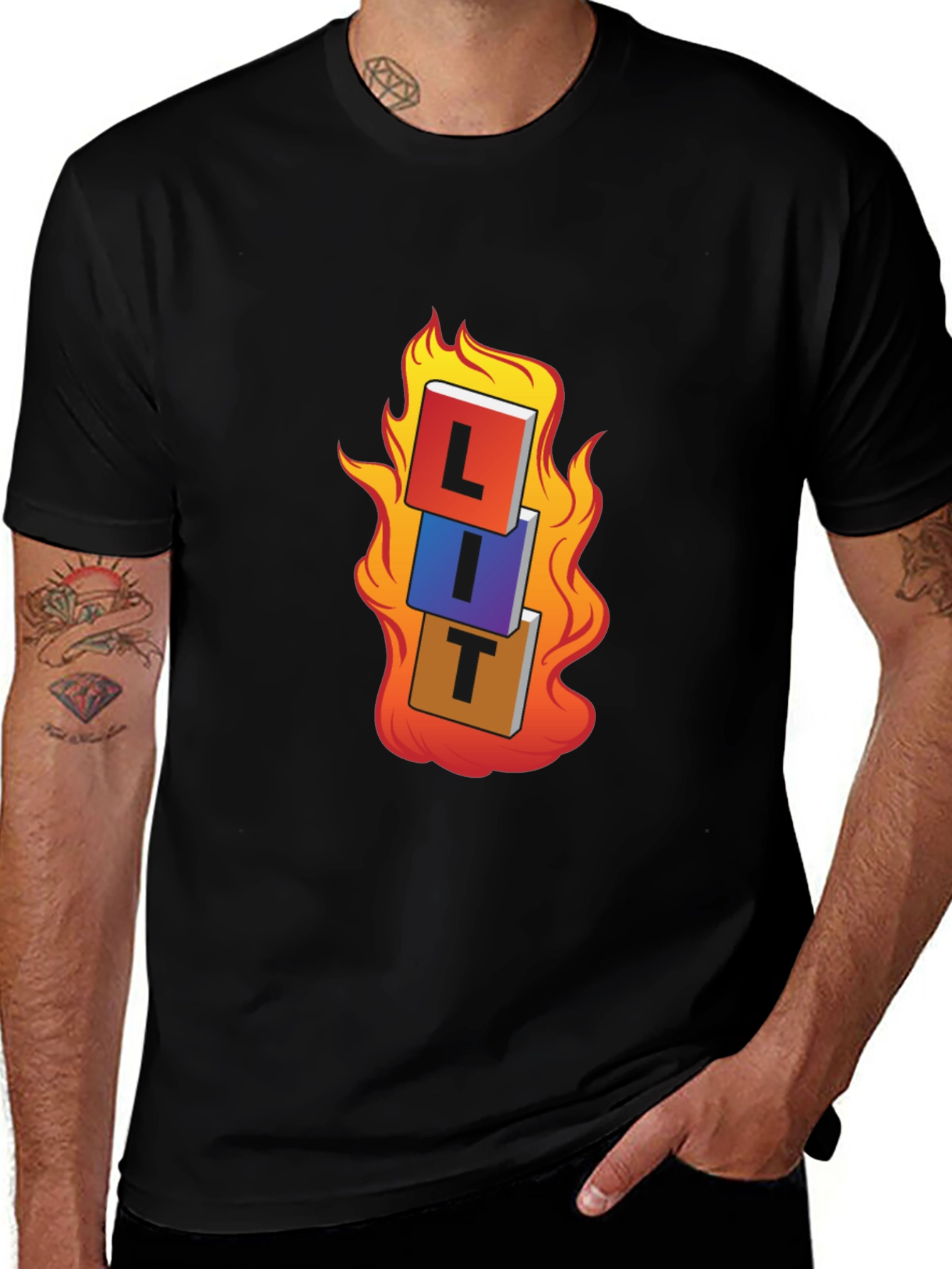 LIT T-Shirt - On Fire Graphic Tee