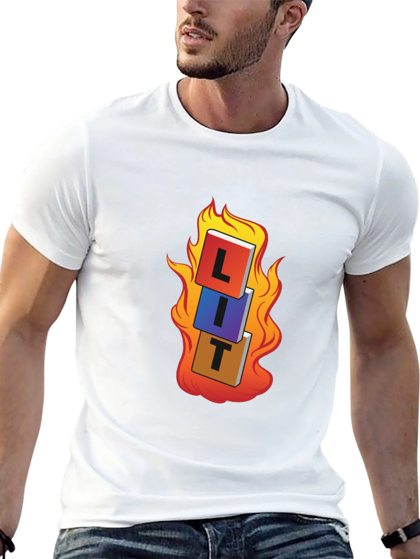 LIT T-Shirt - On Fire Graphic Tee
