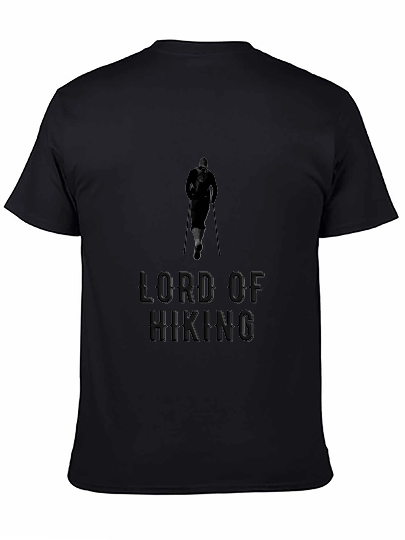 Lord Of Hiking Black T-Shirt Outdoor Adventure Apparel