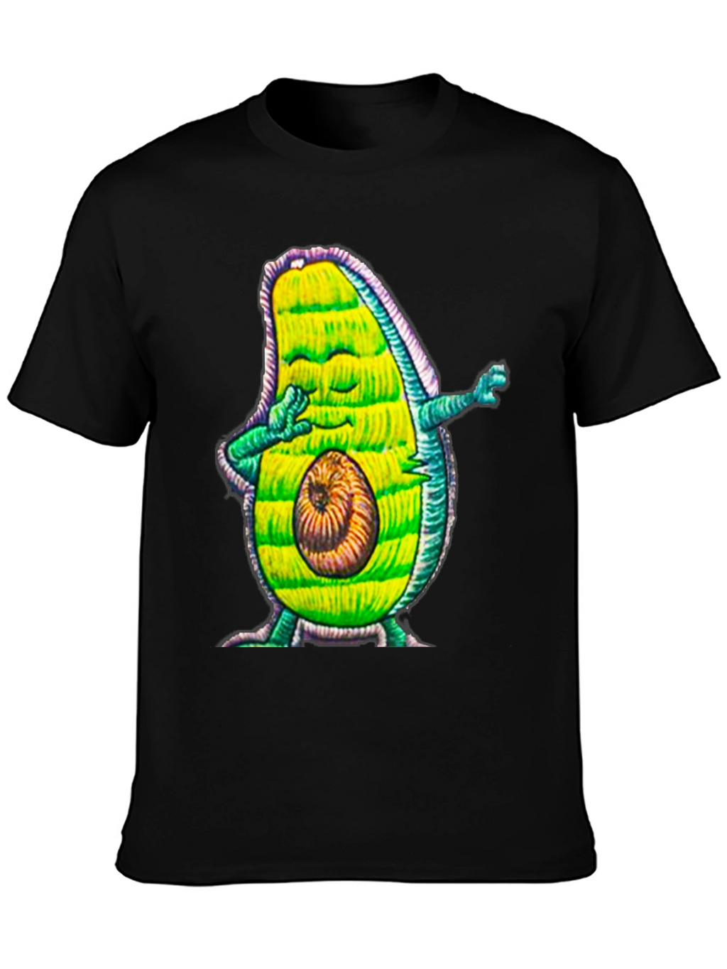 Dabbing Avocado Graphic Tee - Funny Fruit Lover Shirt