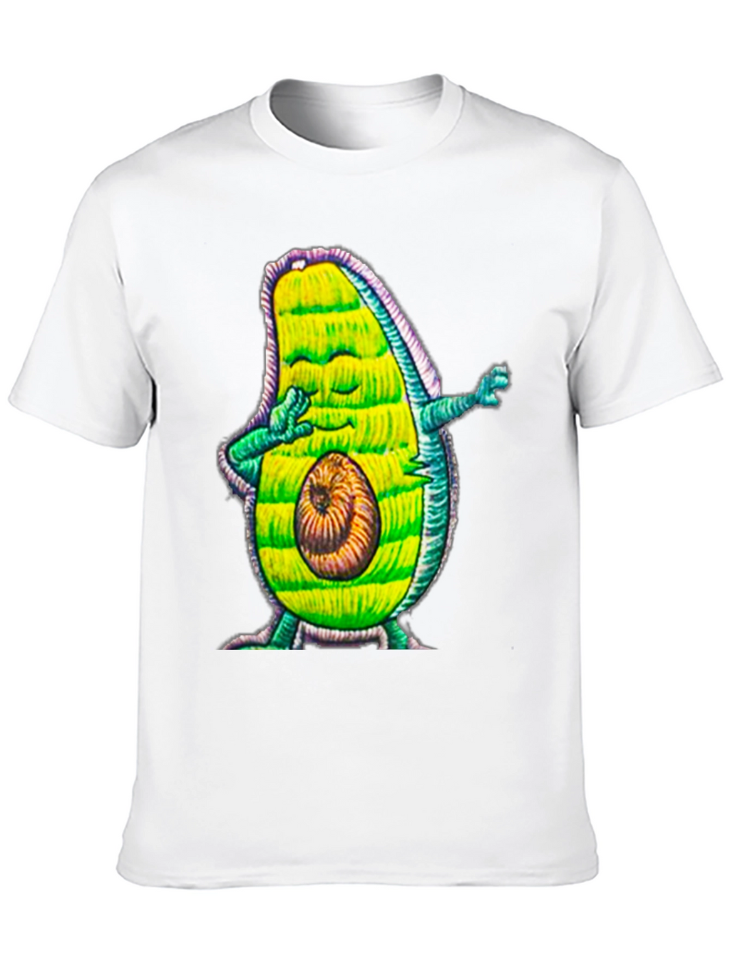 Dabbing Avocado Graphic Tee - Funny Fruit Lover Shirt
