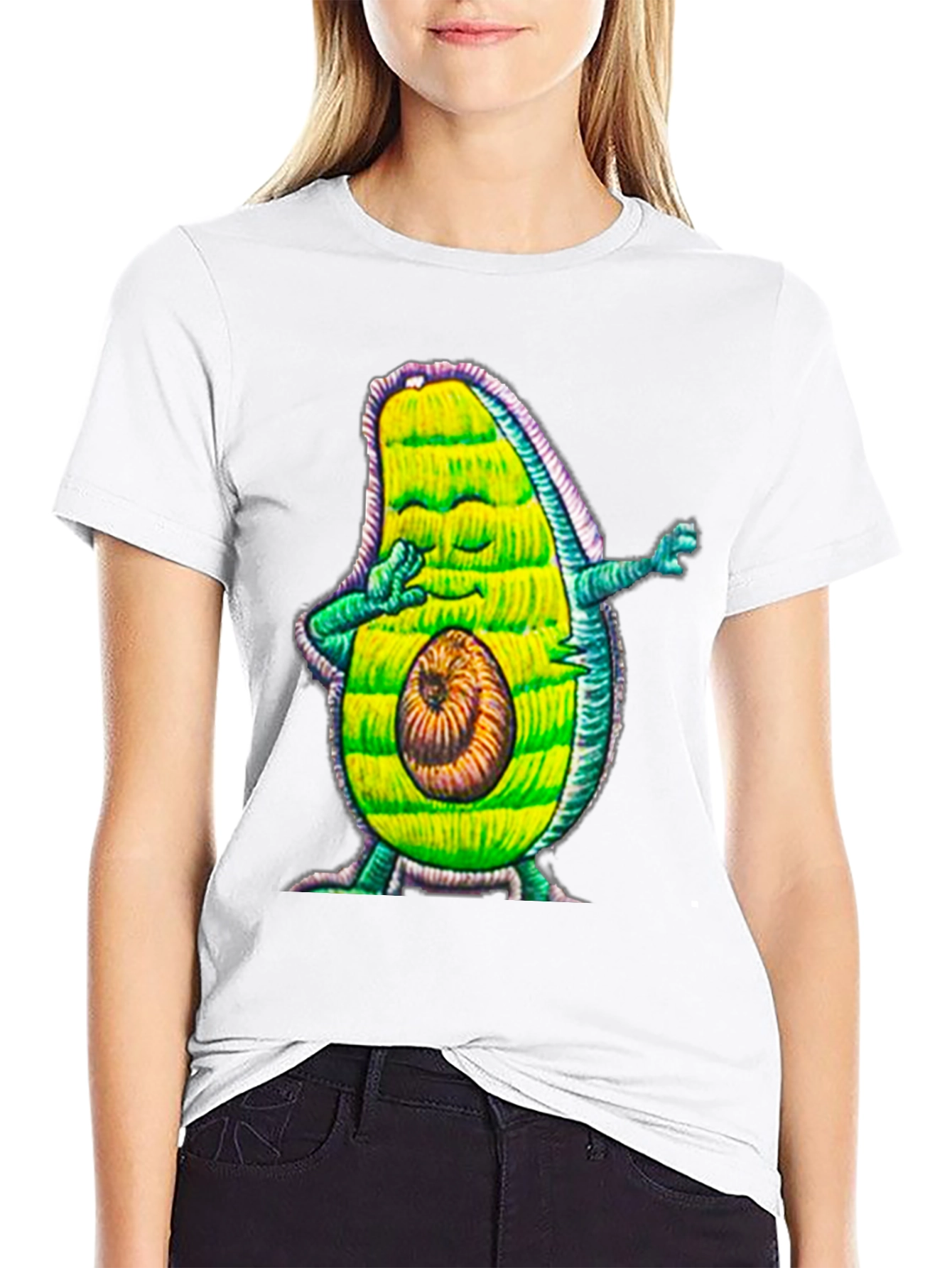 Dabbing Avocado Graphic Tee - Funny Fruit Lover Shirt