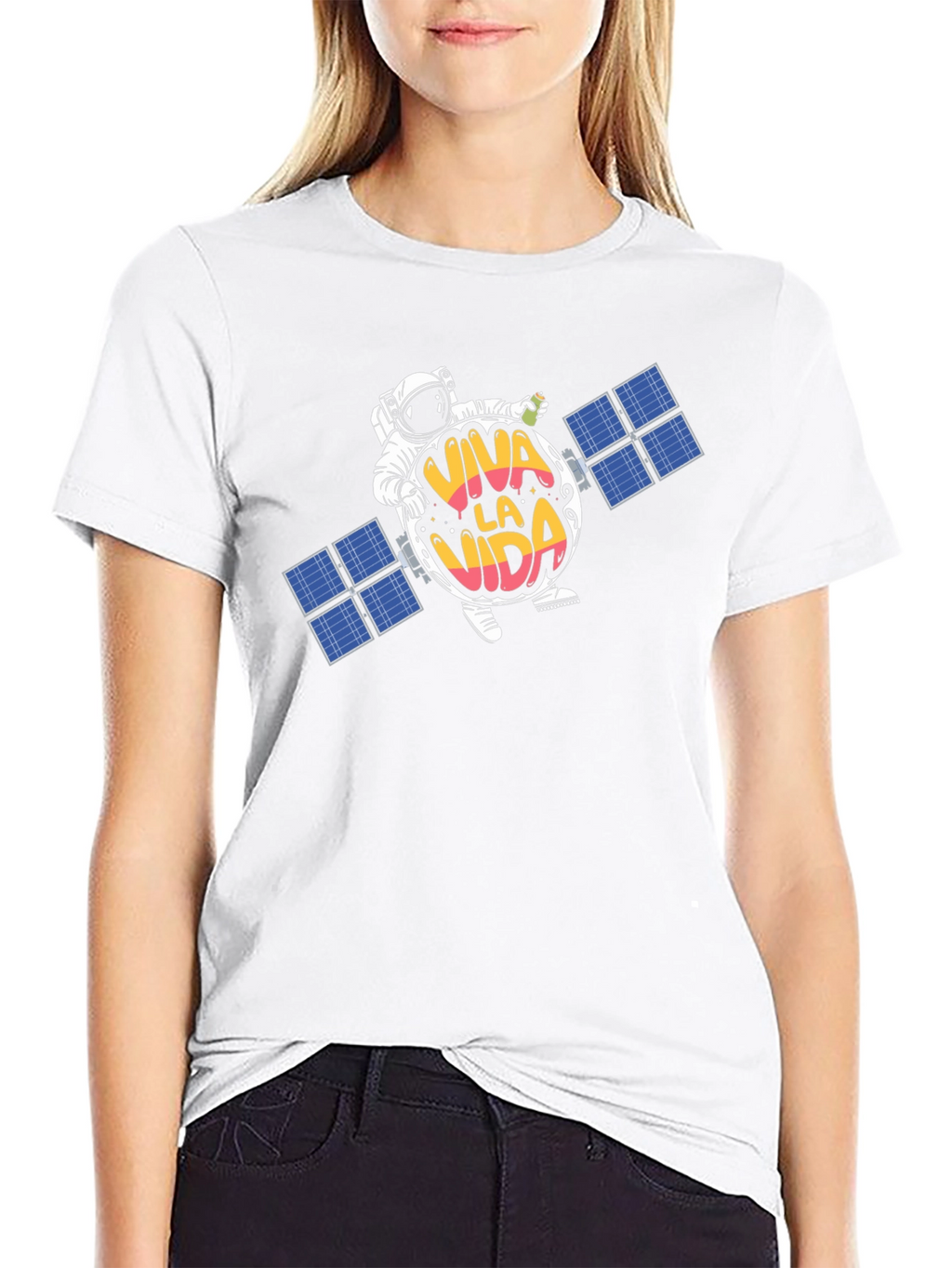 Viva La Vida Space Tee - Unique Graphic T-Shirt