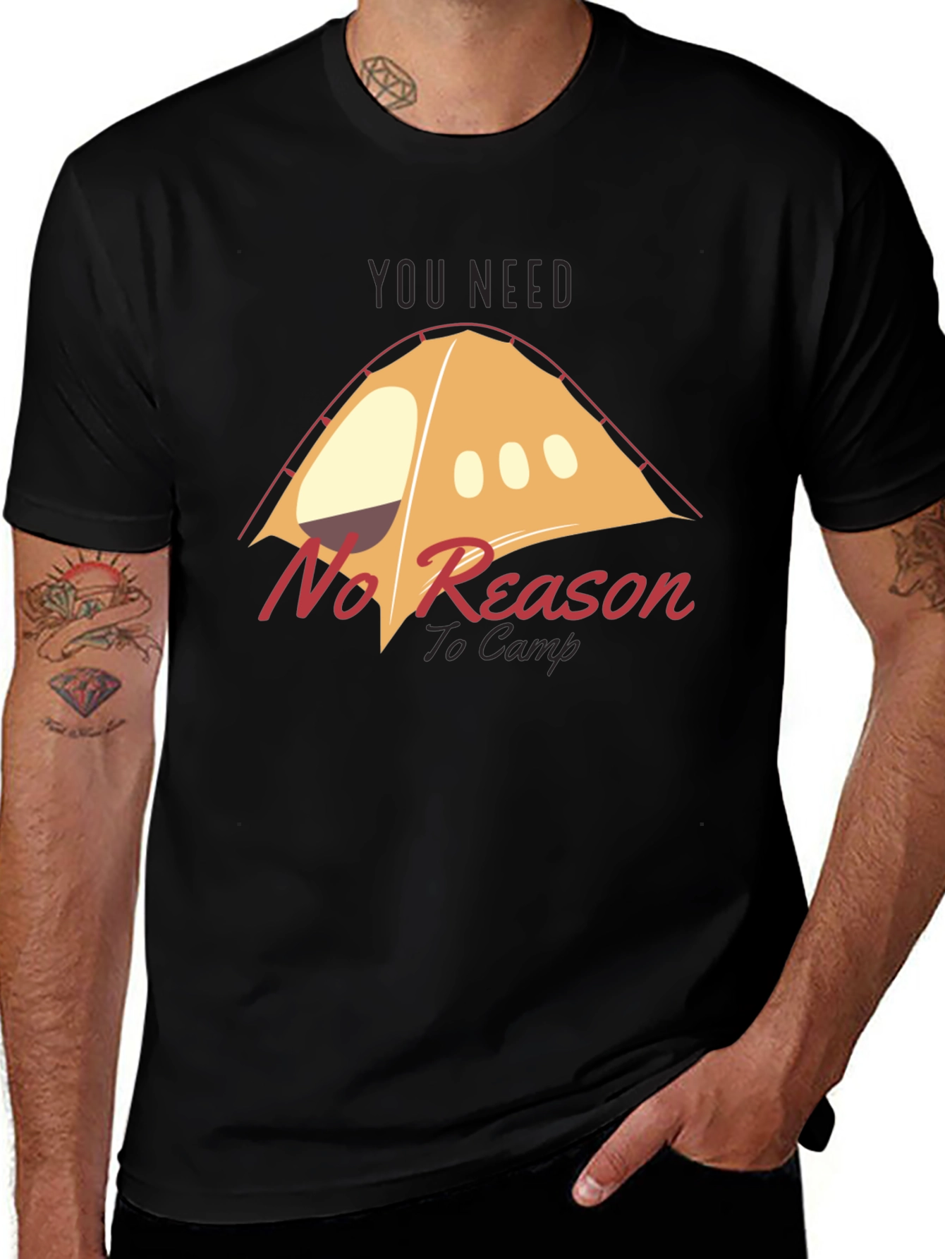 No Reason to Camp Graphic T-Shirt