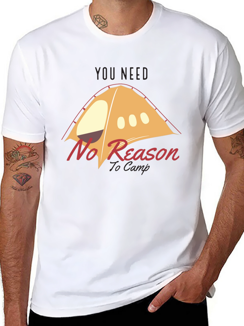 No Reason to Camp Graphic T-Shirt