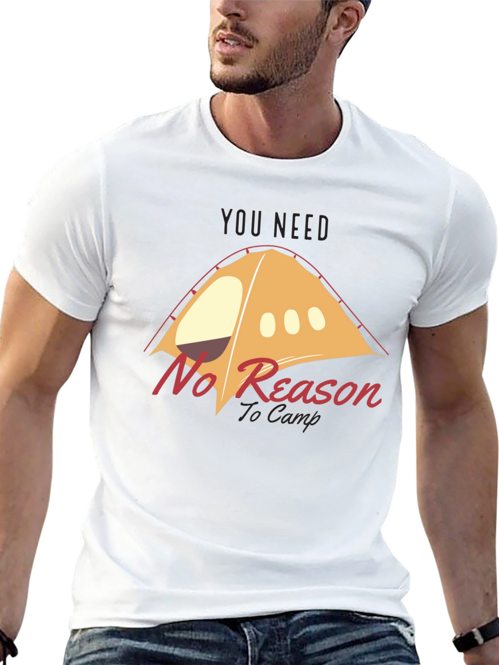 No Reason to Camp Graphic T-Shirt
