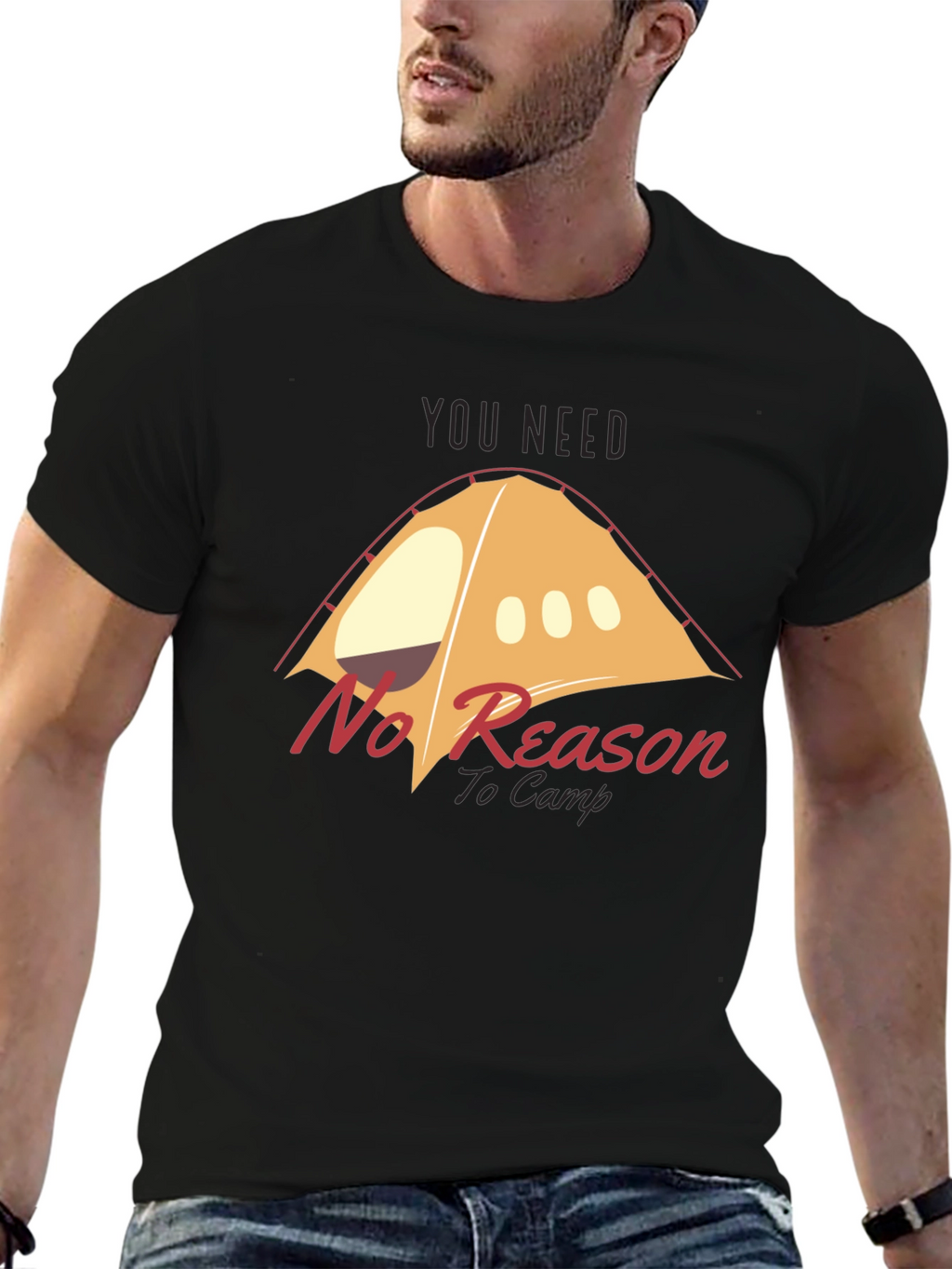 No Reason to Camp Graphic T-Shirt