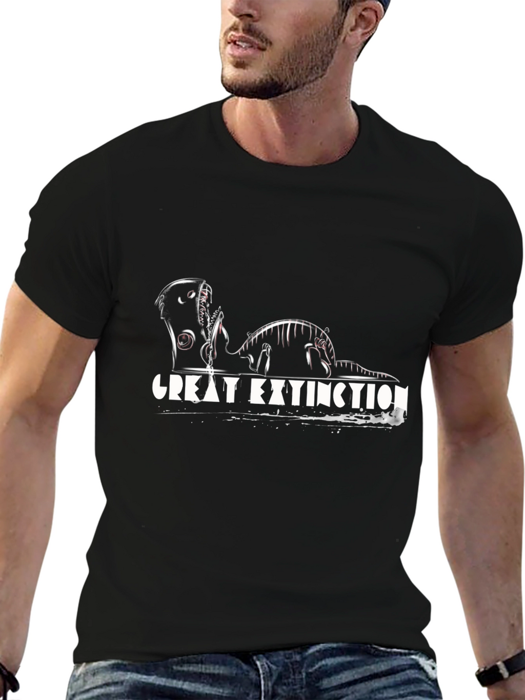 Great Extinction Graphic Black T-Shirt