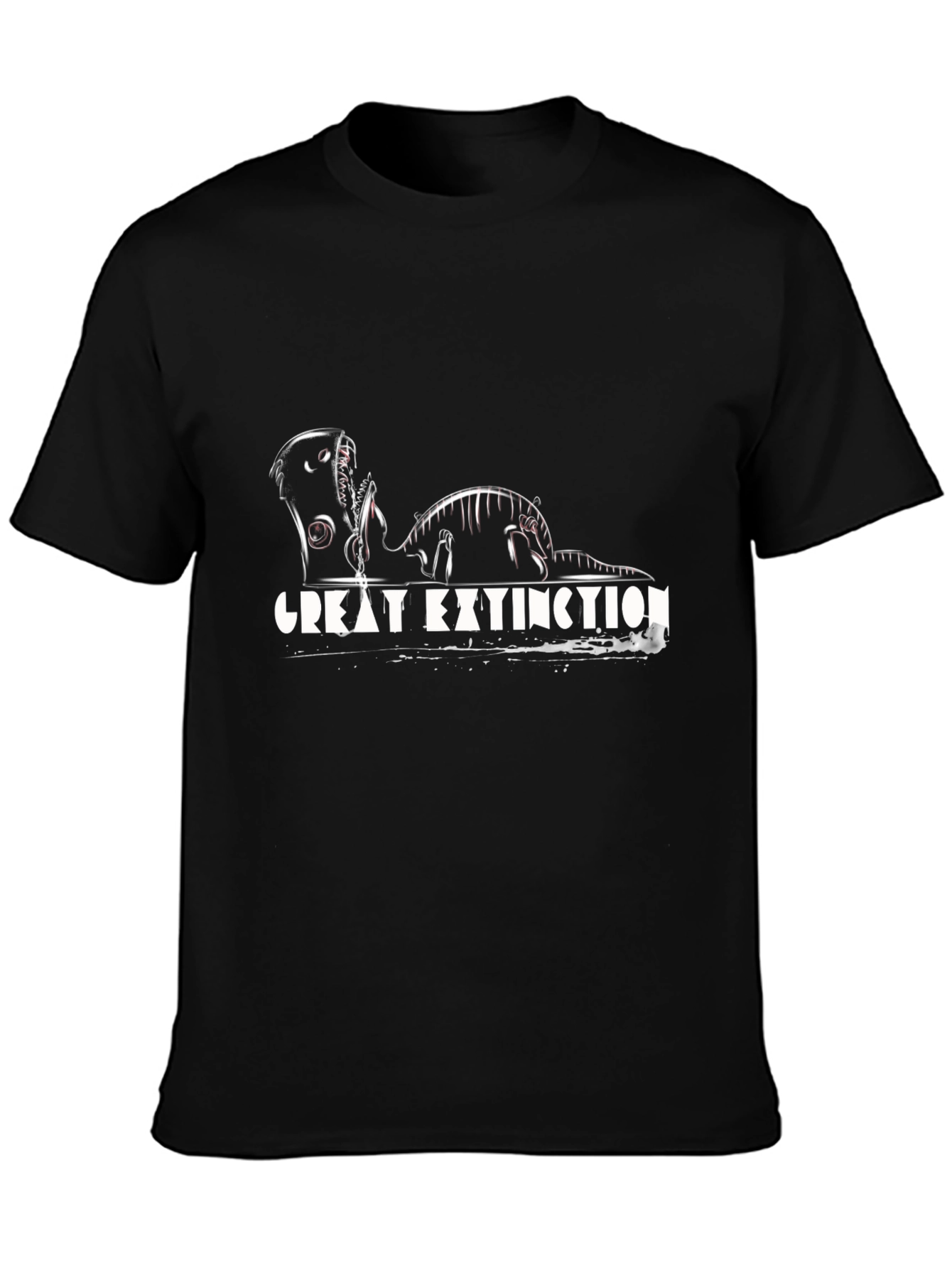 Great Extinction Graphic Black T-Shirt