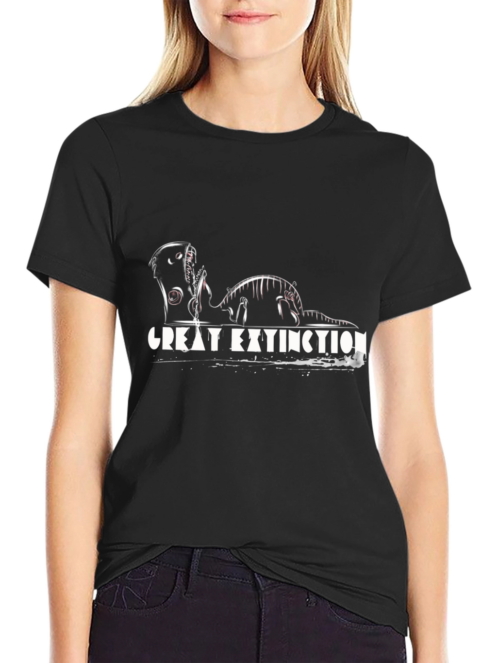 Great Extinction Graphic Black T-Shirt