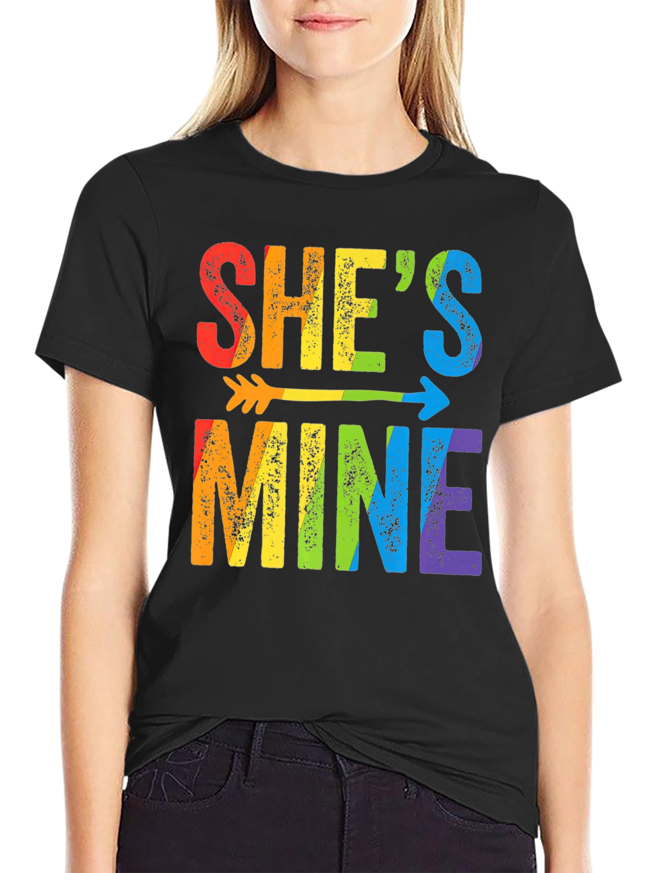 Shes Mine LGBT Pride Arrow T-Shirt