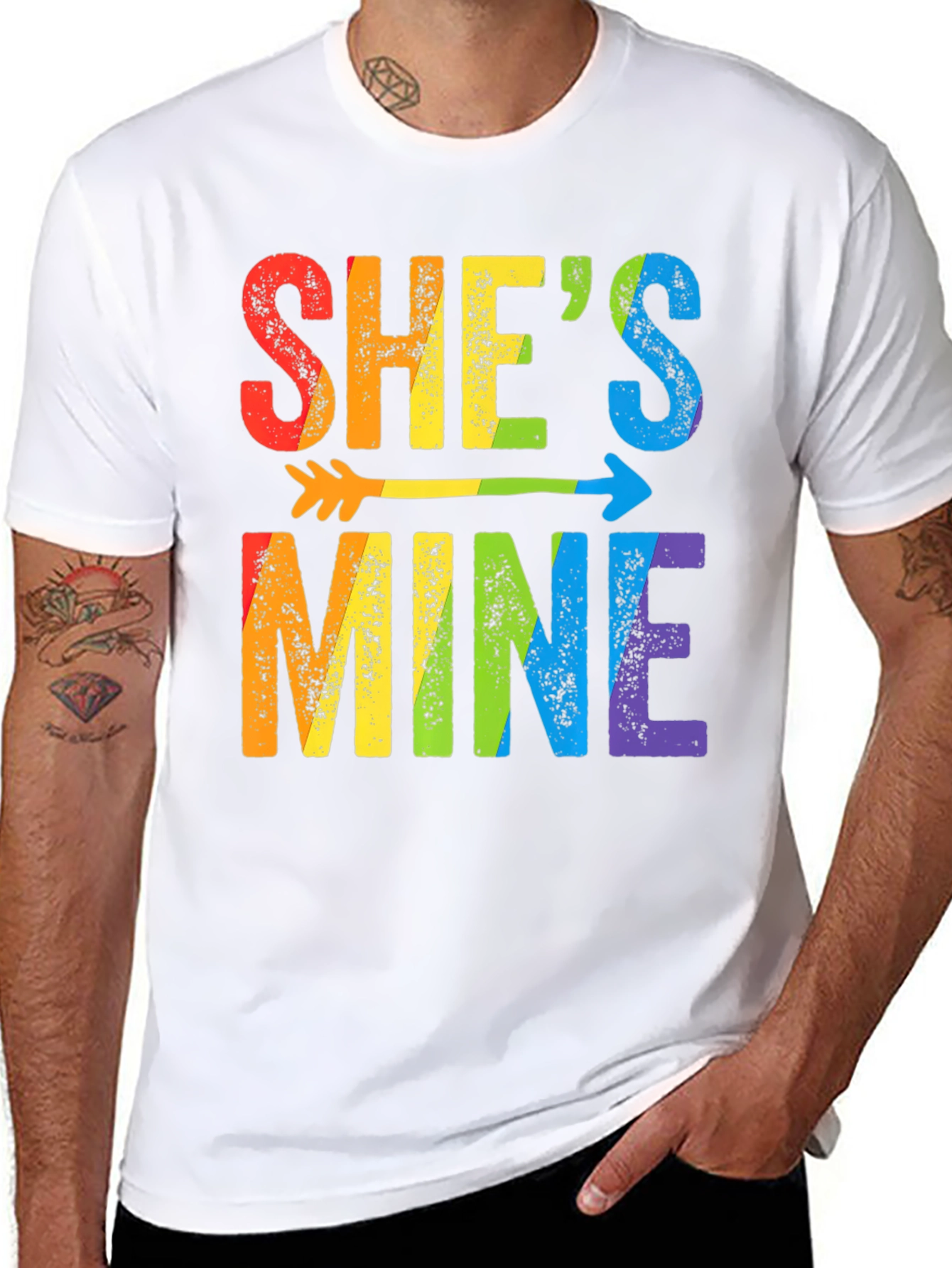 Shes Mine LGBT Pride Arrow T-Shirt