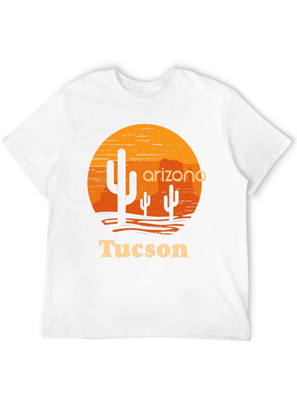 Arizona Tucson Graphic Tee - Desert Sunset Cactus