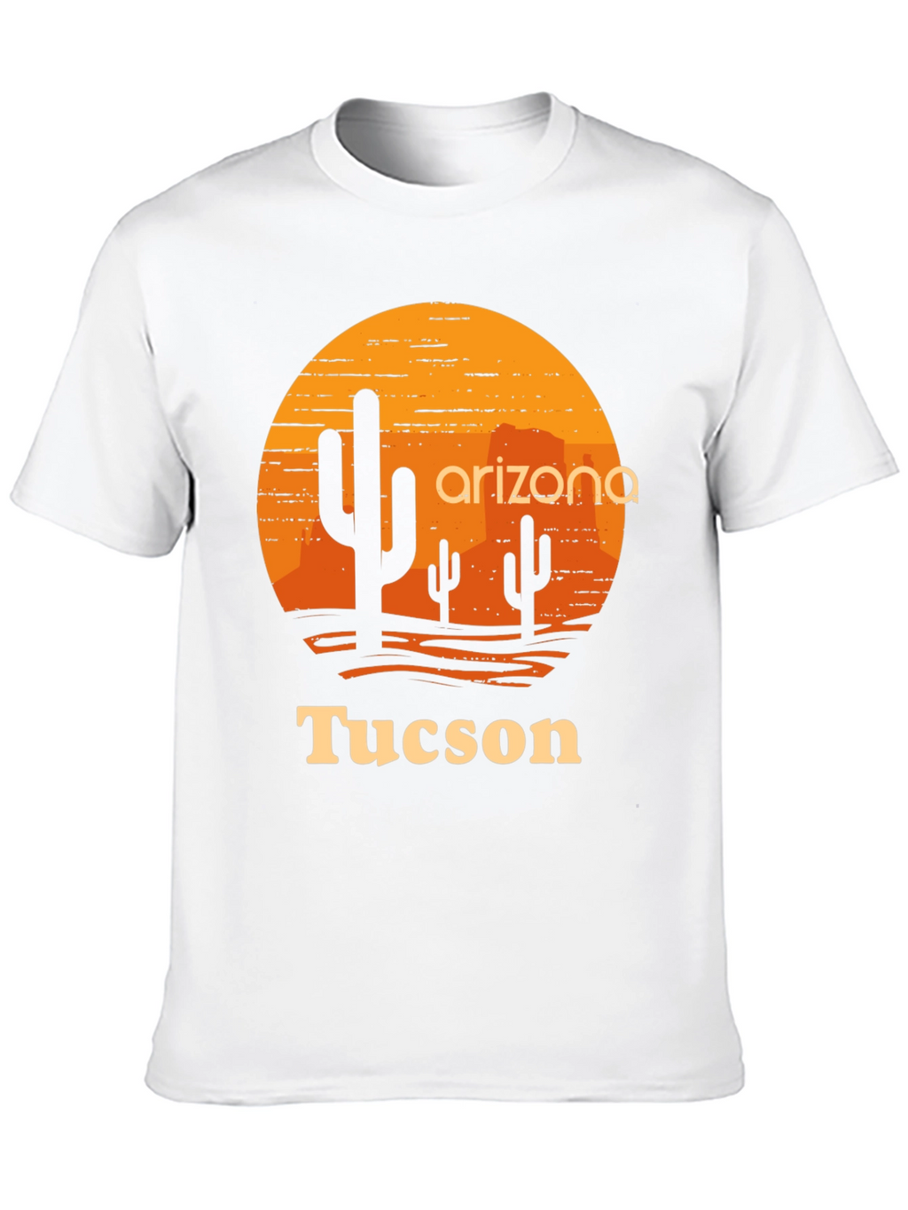 Arizona Tucson Graphic Tee - Desert Sunset Cactus