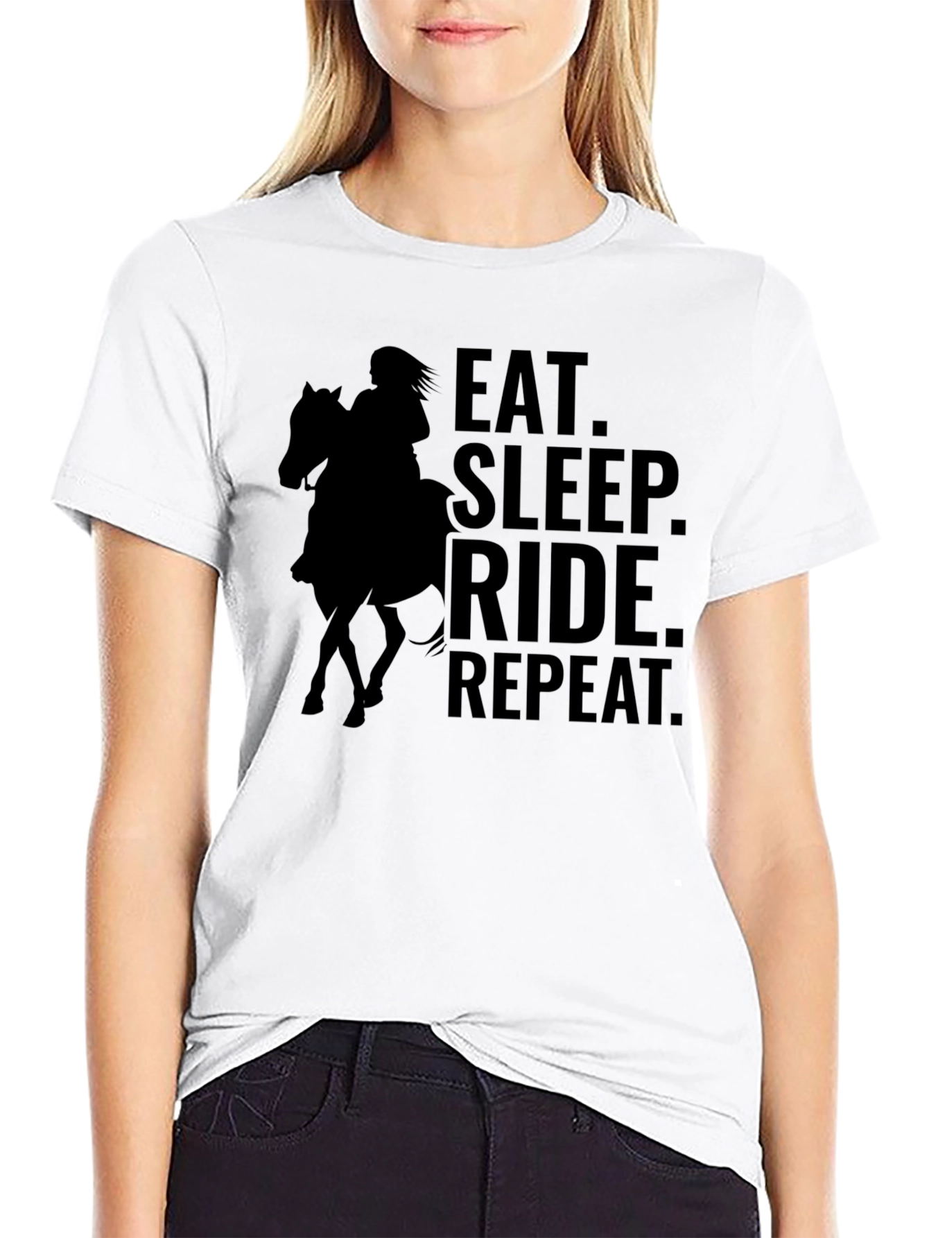 Eat Sleep Ride Repeat Graphic T-Shirt