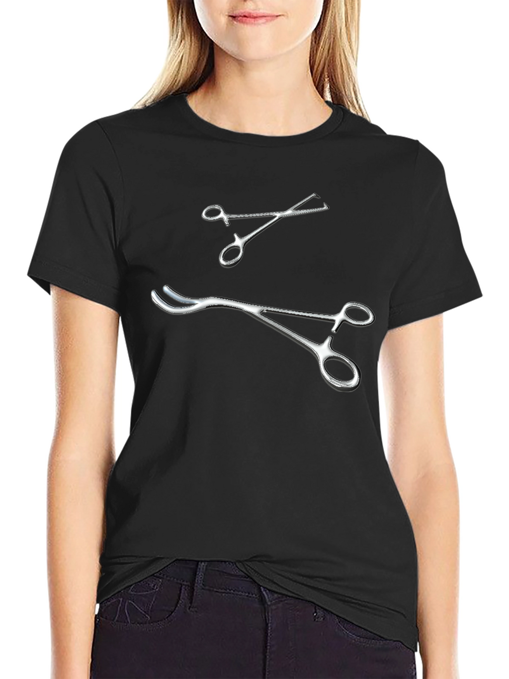 Surgical Tools Graphic Tee - Black
