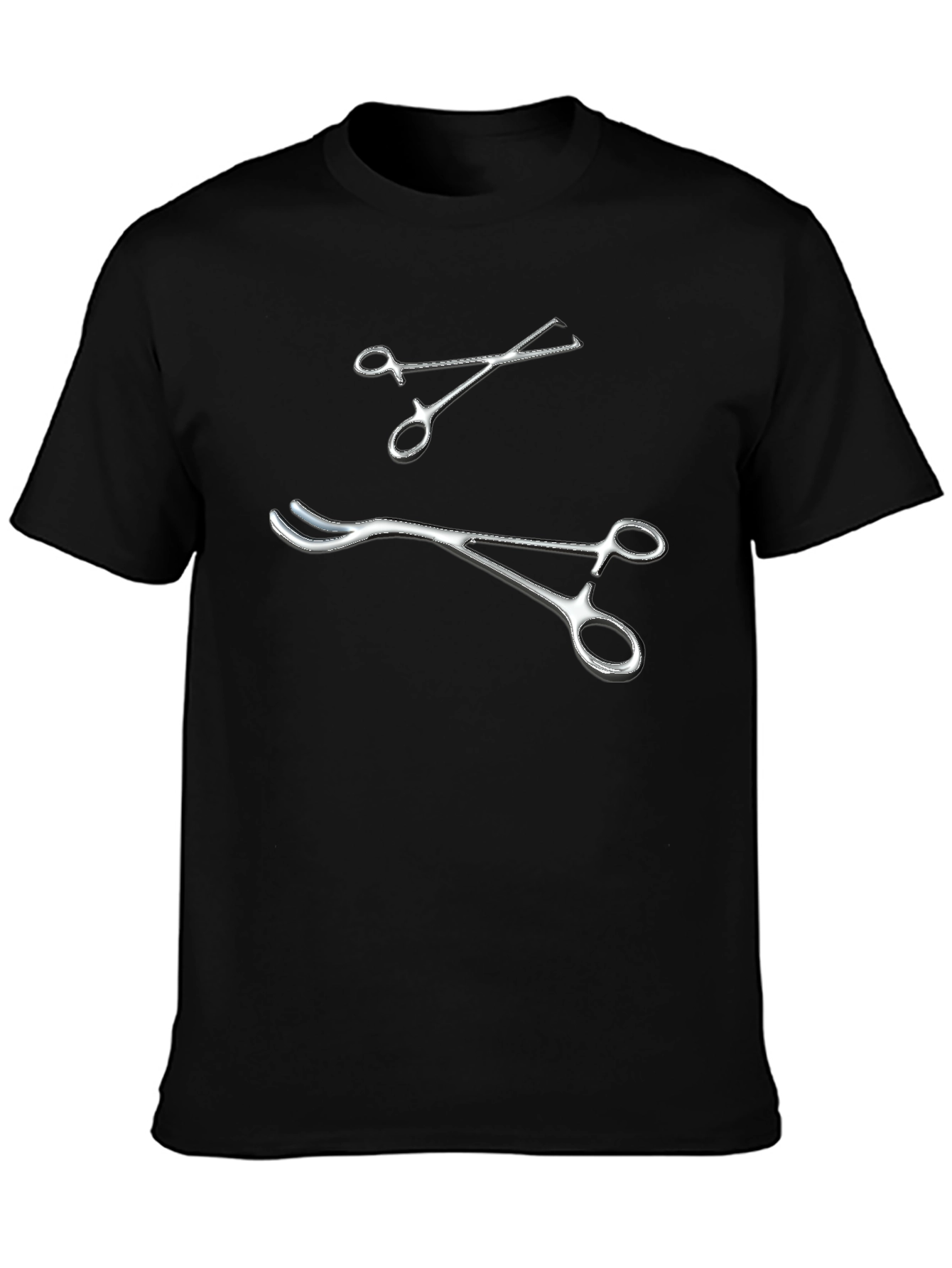 Surgical Tools Graphic Tee - Black
