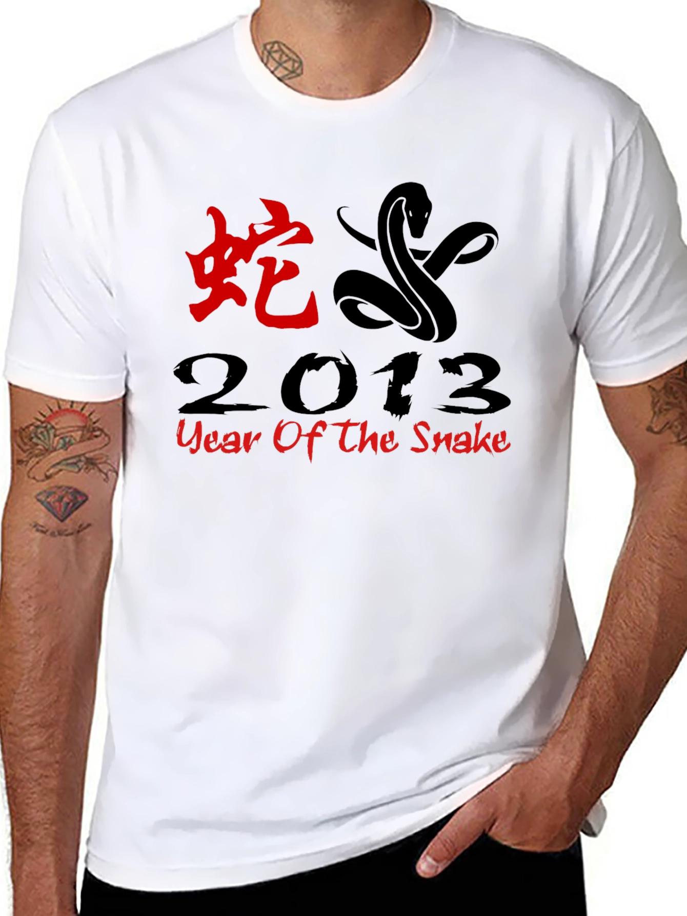 Year of the Snake 2013 Black T-Shirt