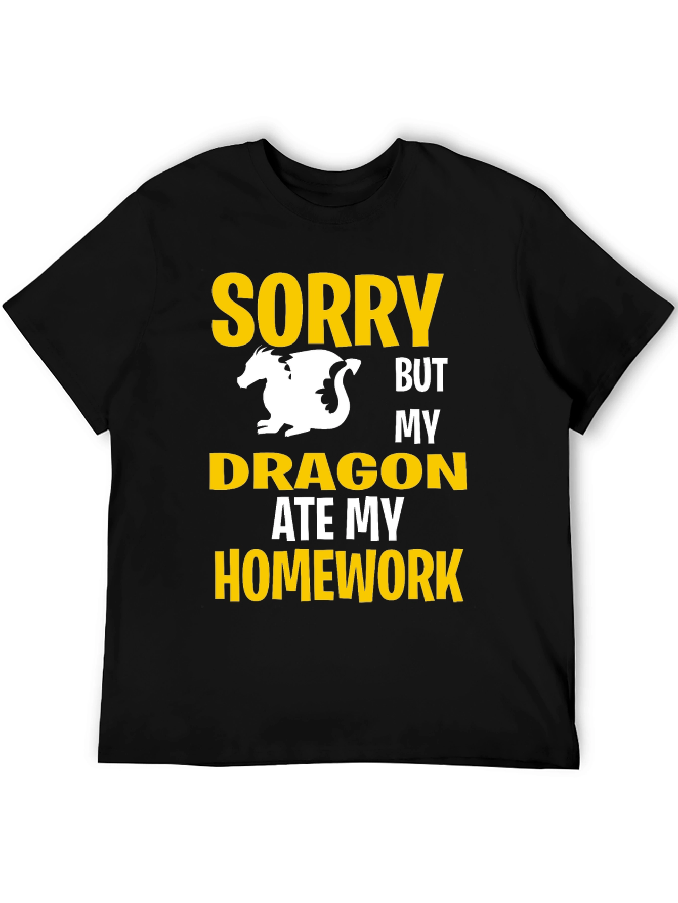 Sorry My Dragon Ate My Homework Graphic T-Shirt