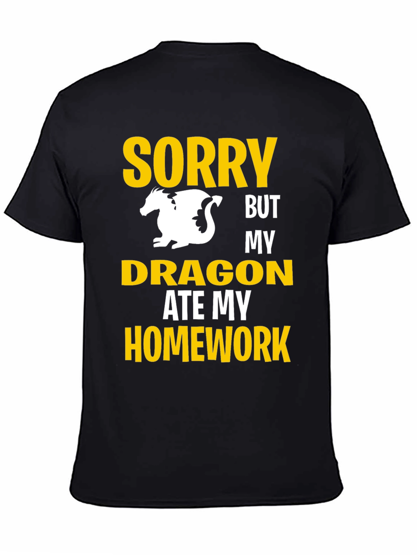 Sorry My Dragon Ate My Homework Graphic T-Shirt