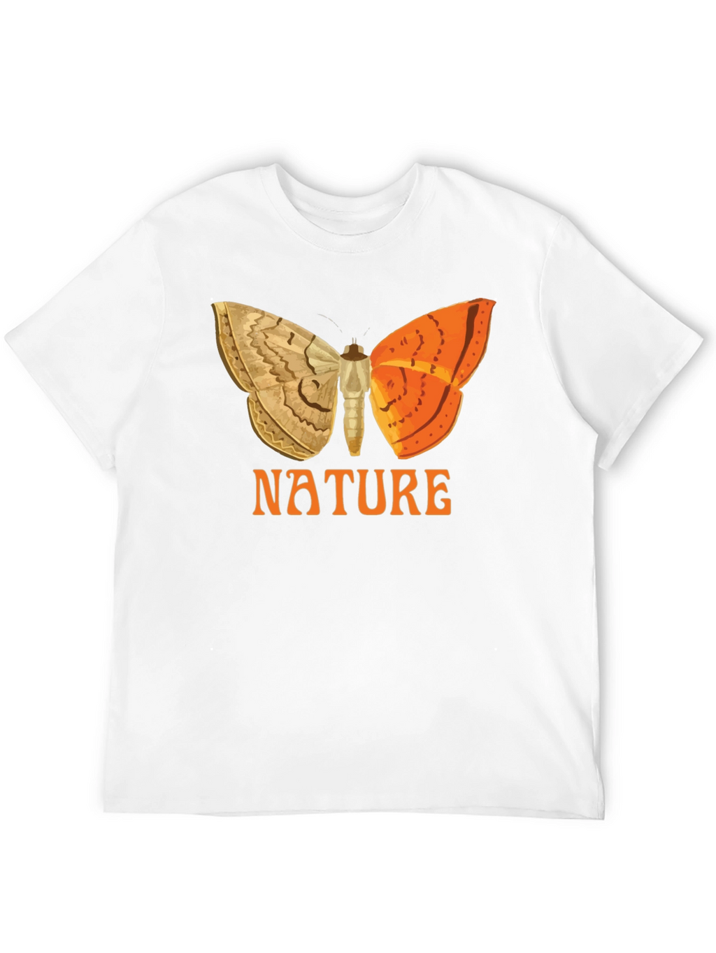 Nature Butterfly Graphic Tee - Black