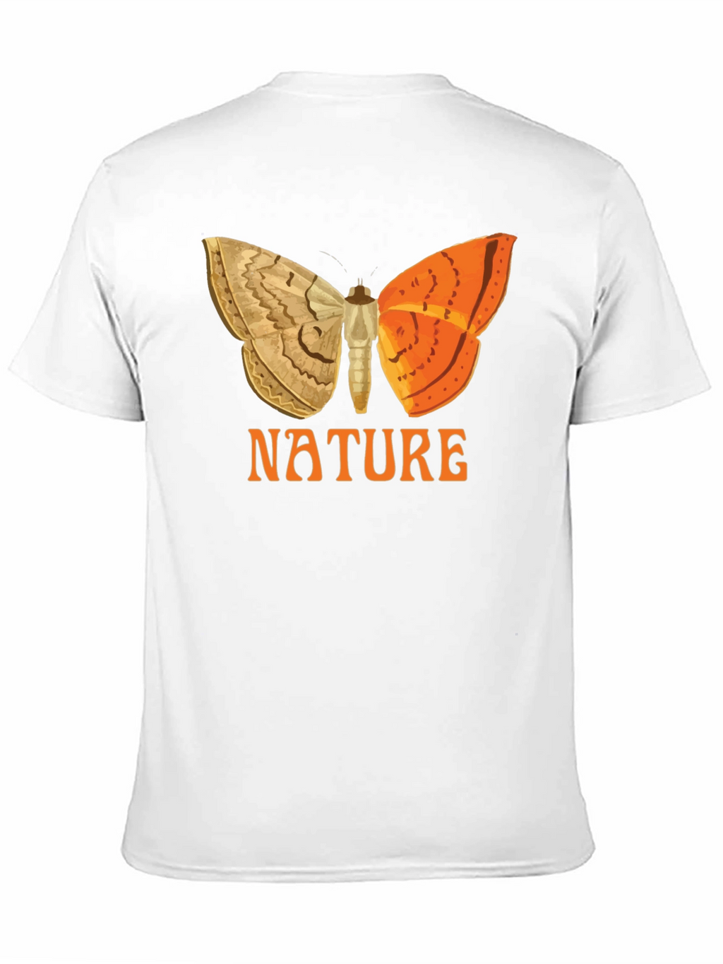 Nature Butterfly Graphic Tee - Black