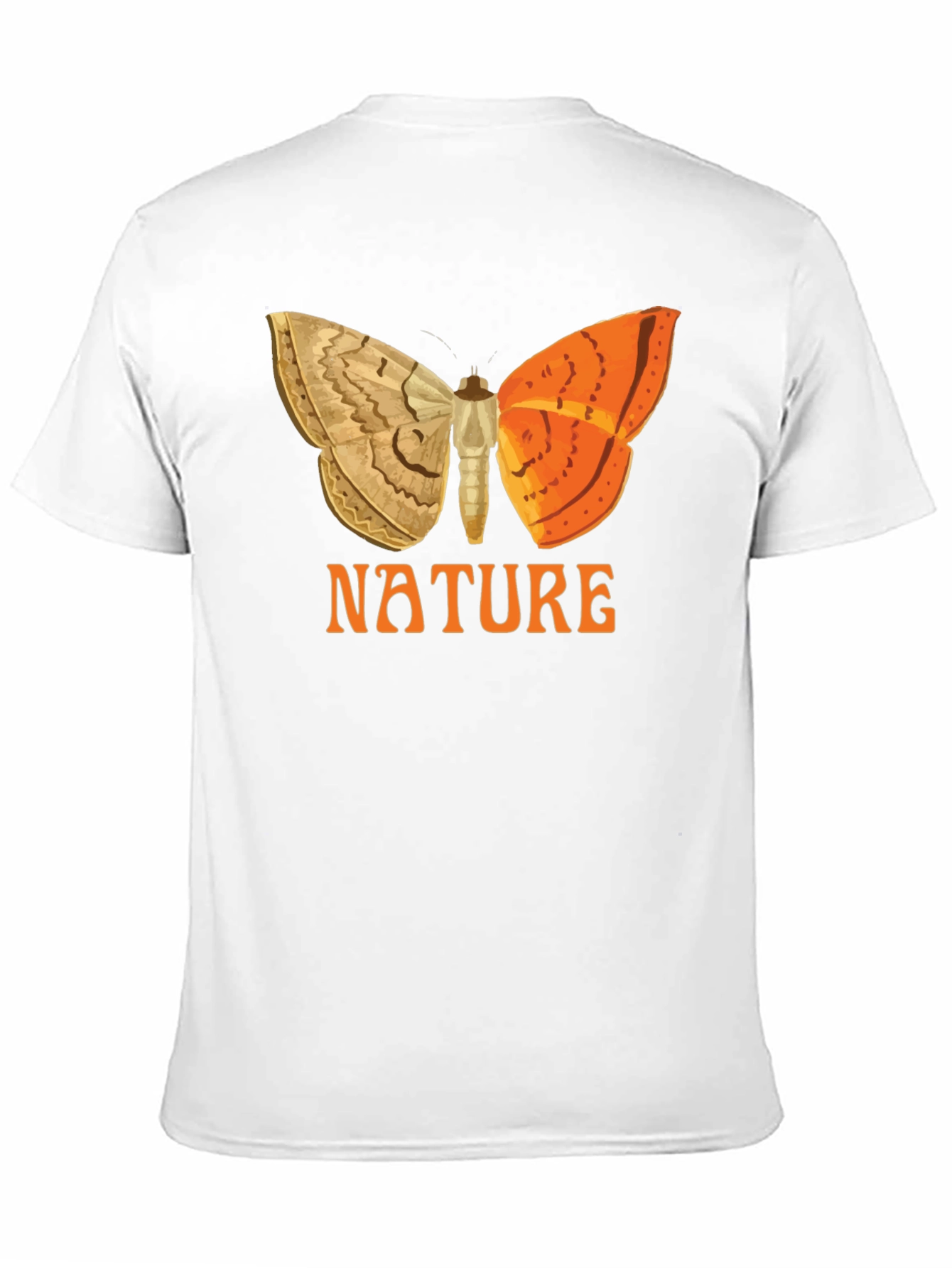 Nature Butterfly Graphic Tee - Black