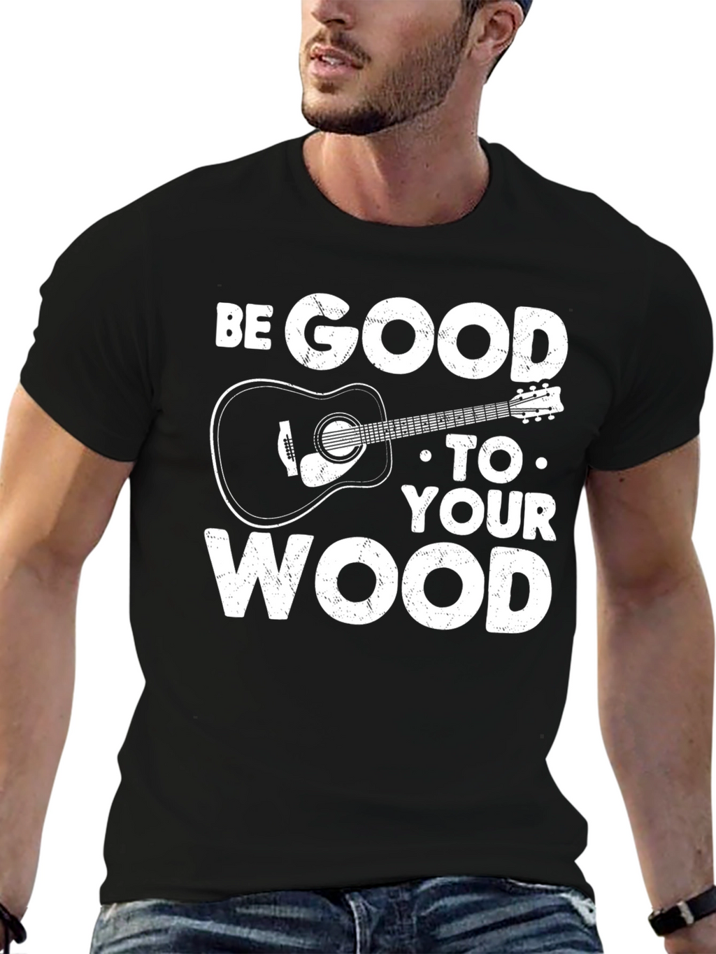 Be Good to Your Wood Guitar T-Shirt