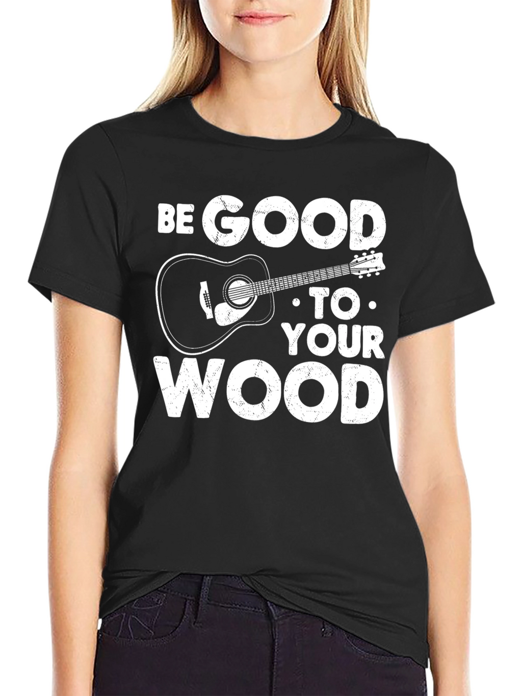 Be Good to Your Wood Guitar T-Shirt