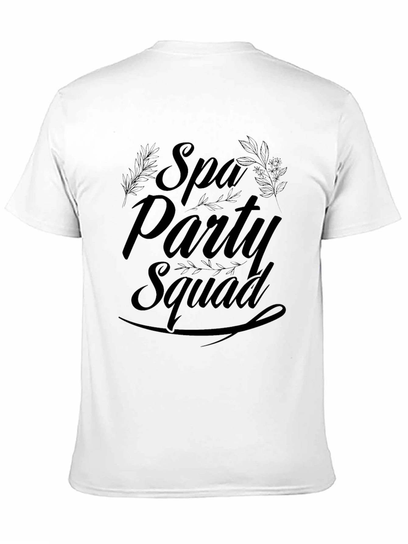 Spa Party Squad Black T-Shirt