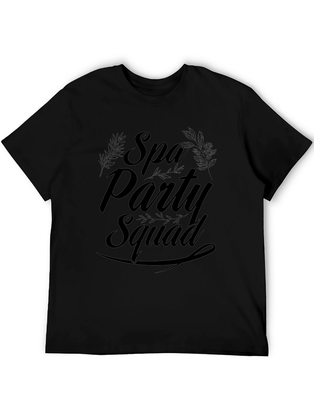 Spa Party Squad Black T-Shirt
