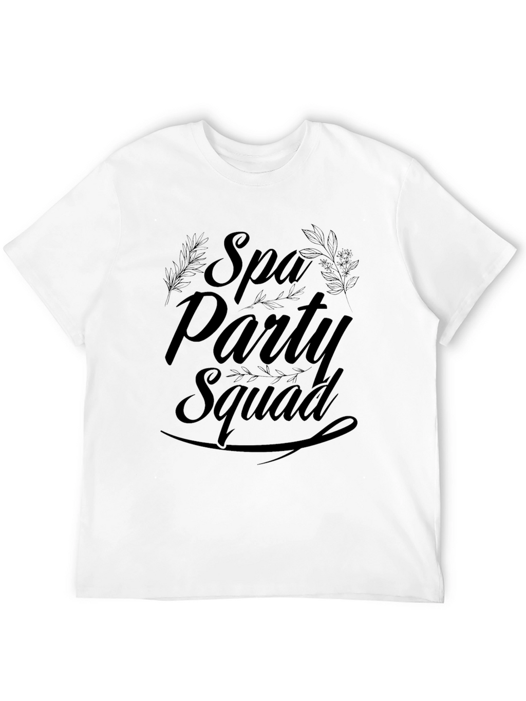 Spa Party Squad Black T-Shirt
