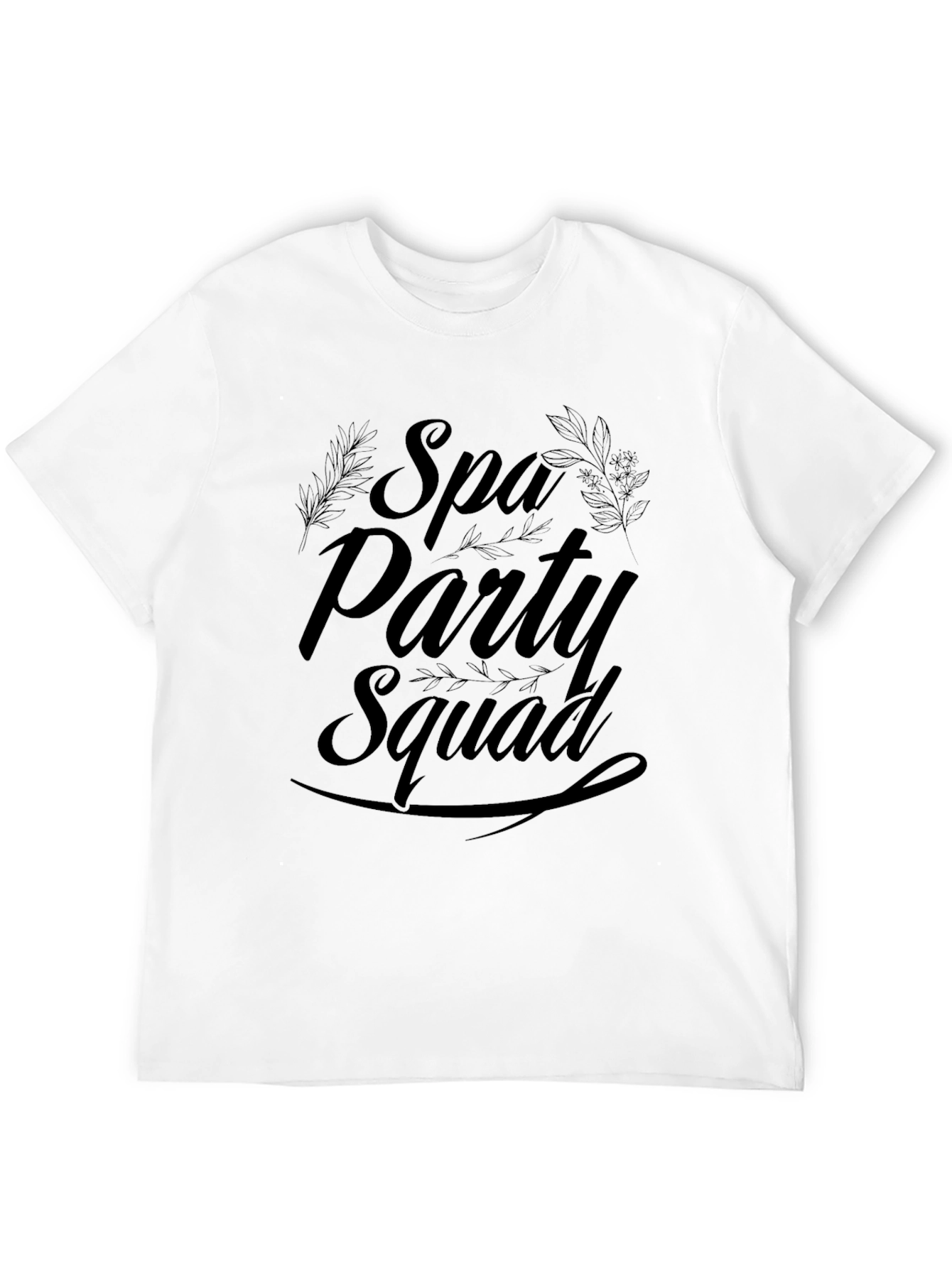 Spa Party Squad Black T-Shirt