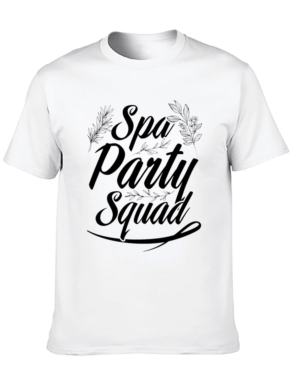 Spa Party Squad Black T-Shirt