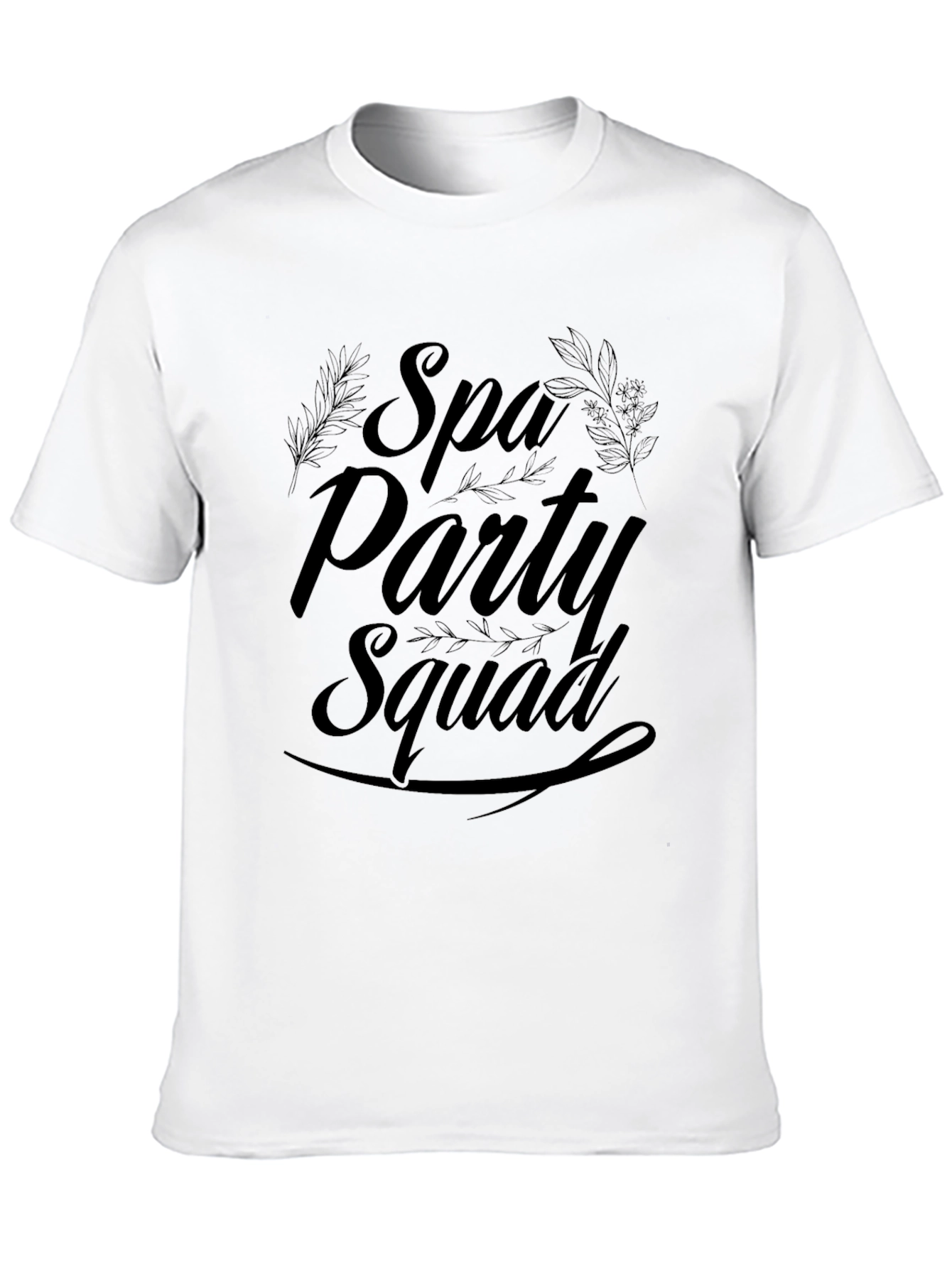 Spa Party Squad Black T-Shirt