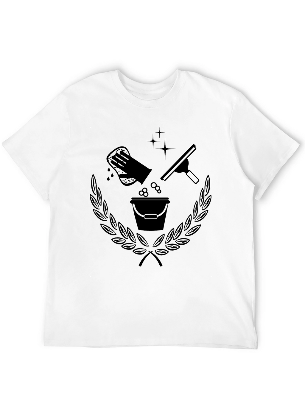 Cleaning Crew T-Shirt - Black Graphic Tee