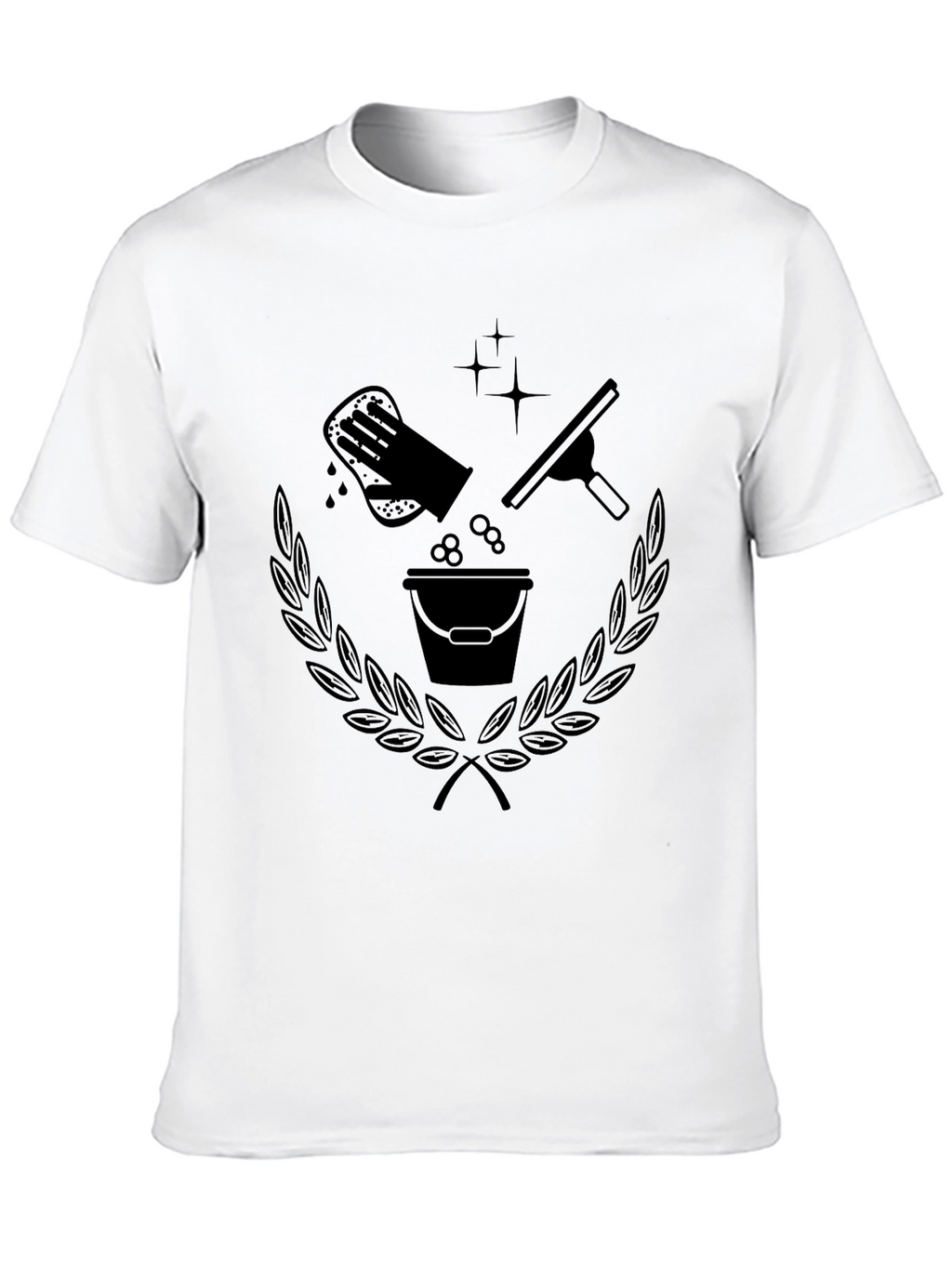Cleaning Crew T-Shirt - Black Graphic Tee