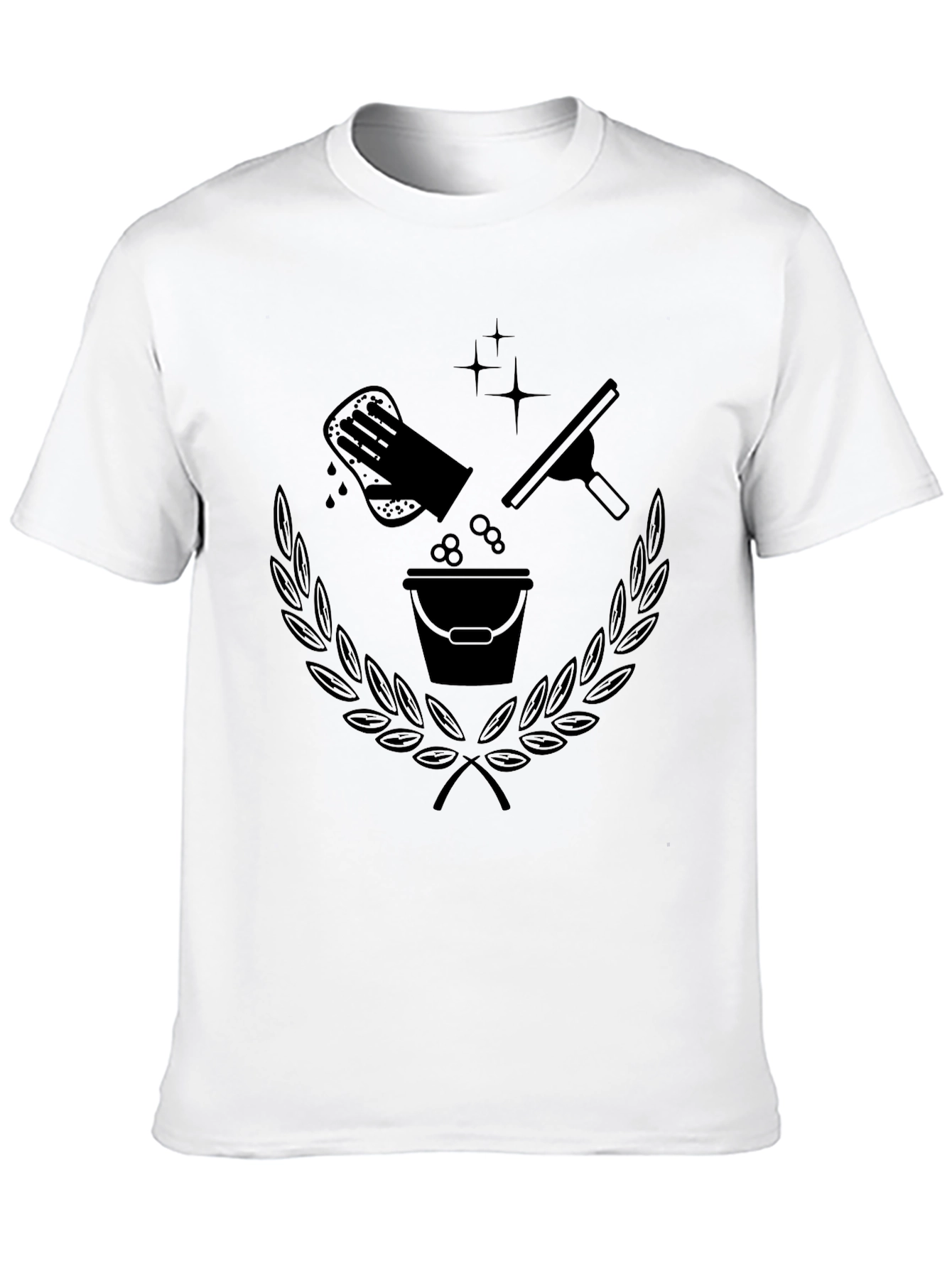 Cleaning Crew T-Shirt - Black Graphic Tee