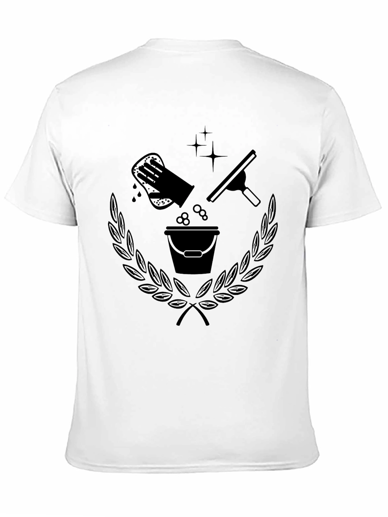 Cleaning Crew T-Shirt - Black Graphic Tee