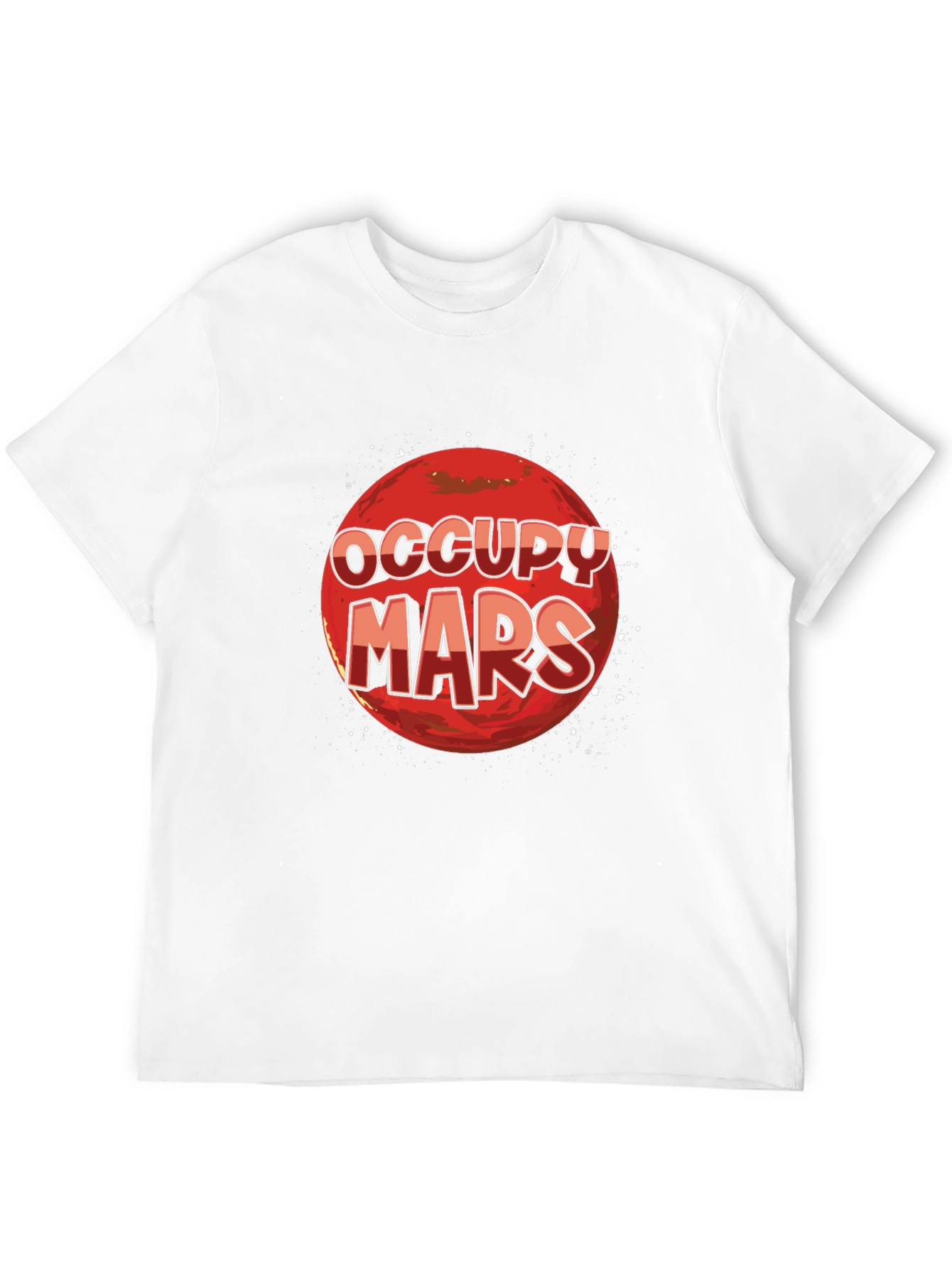 Occupy Mars Graphic T-Shirt - Space Exploration Tee