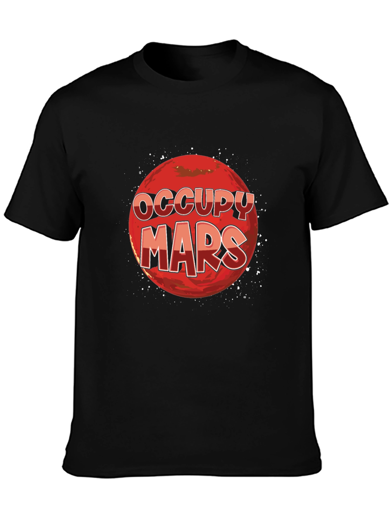 Occupy Mars Graphic T-Shirt - Space Exploration Tee
