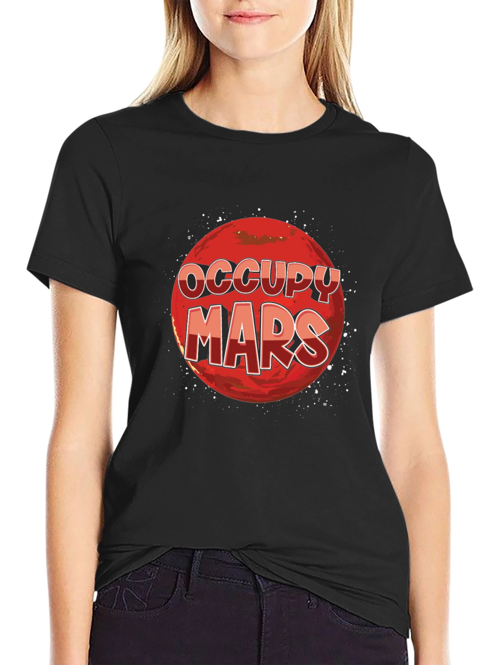 Occupy Mars Graphic T-Shirt - Space Exploration Tee