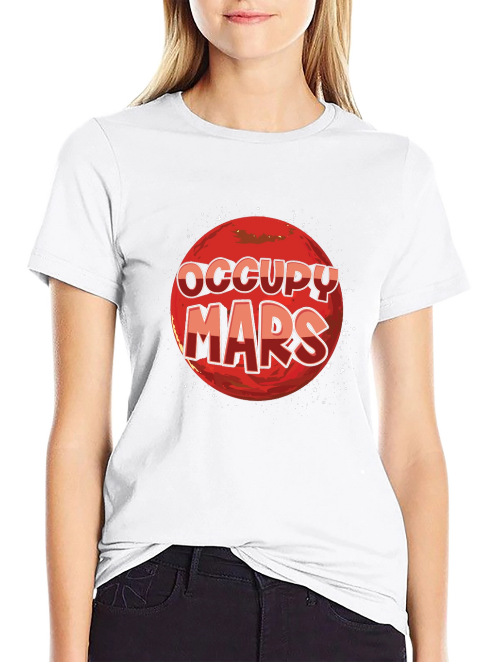 Occupy Mars Graphic T-Shirt - Space Exploration Tee