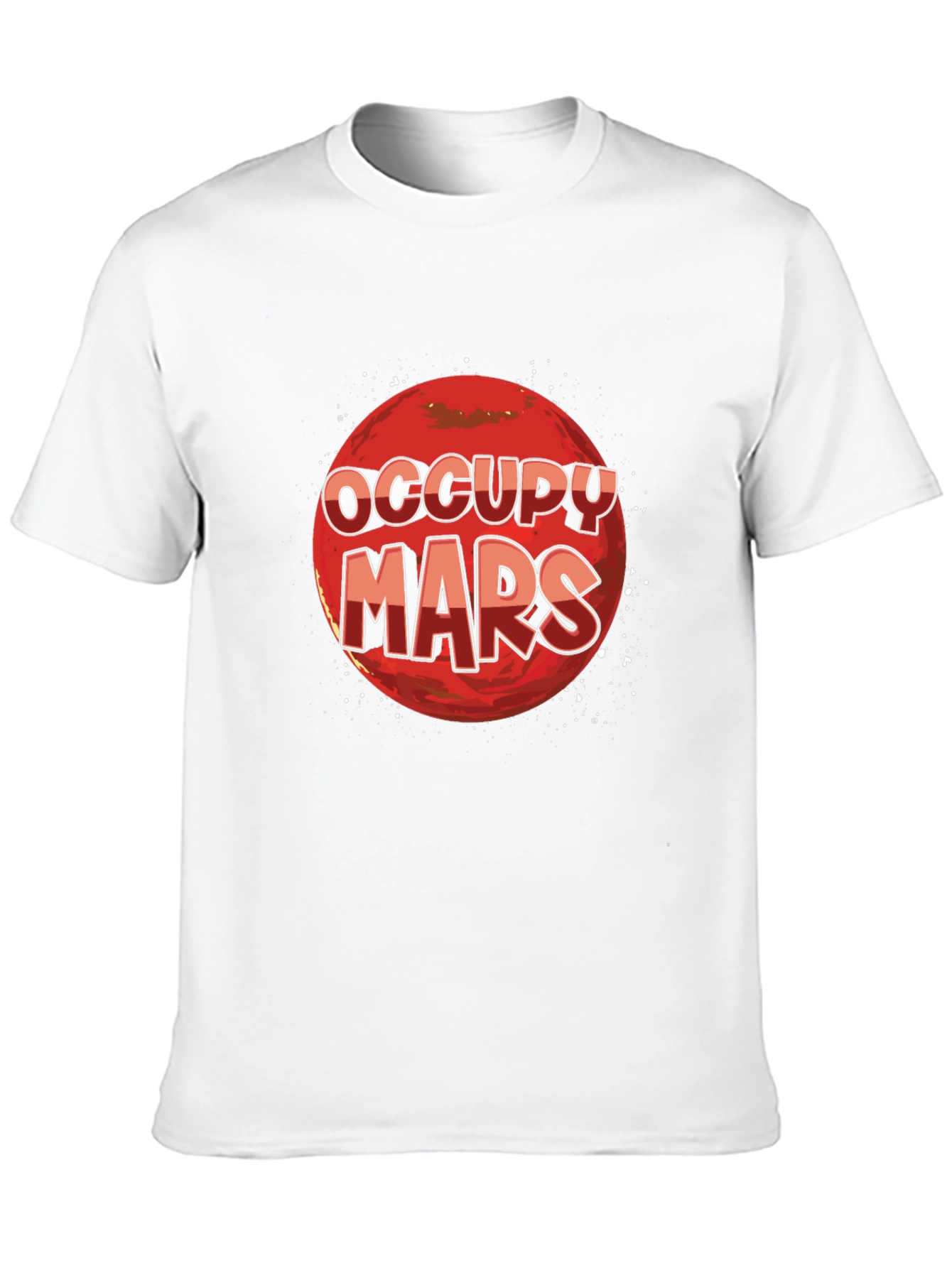 Occupy Mars Graphic T-Shirt - Space Exploration Tee