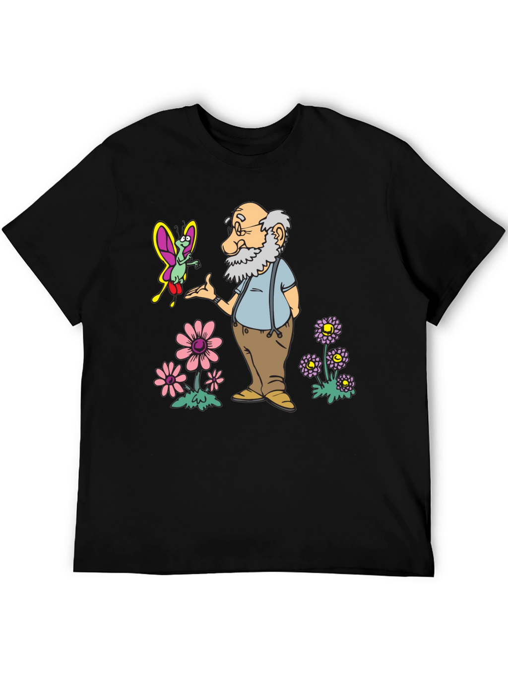 Cartoon Old Man T-Shirt