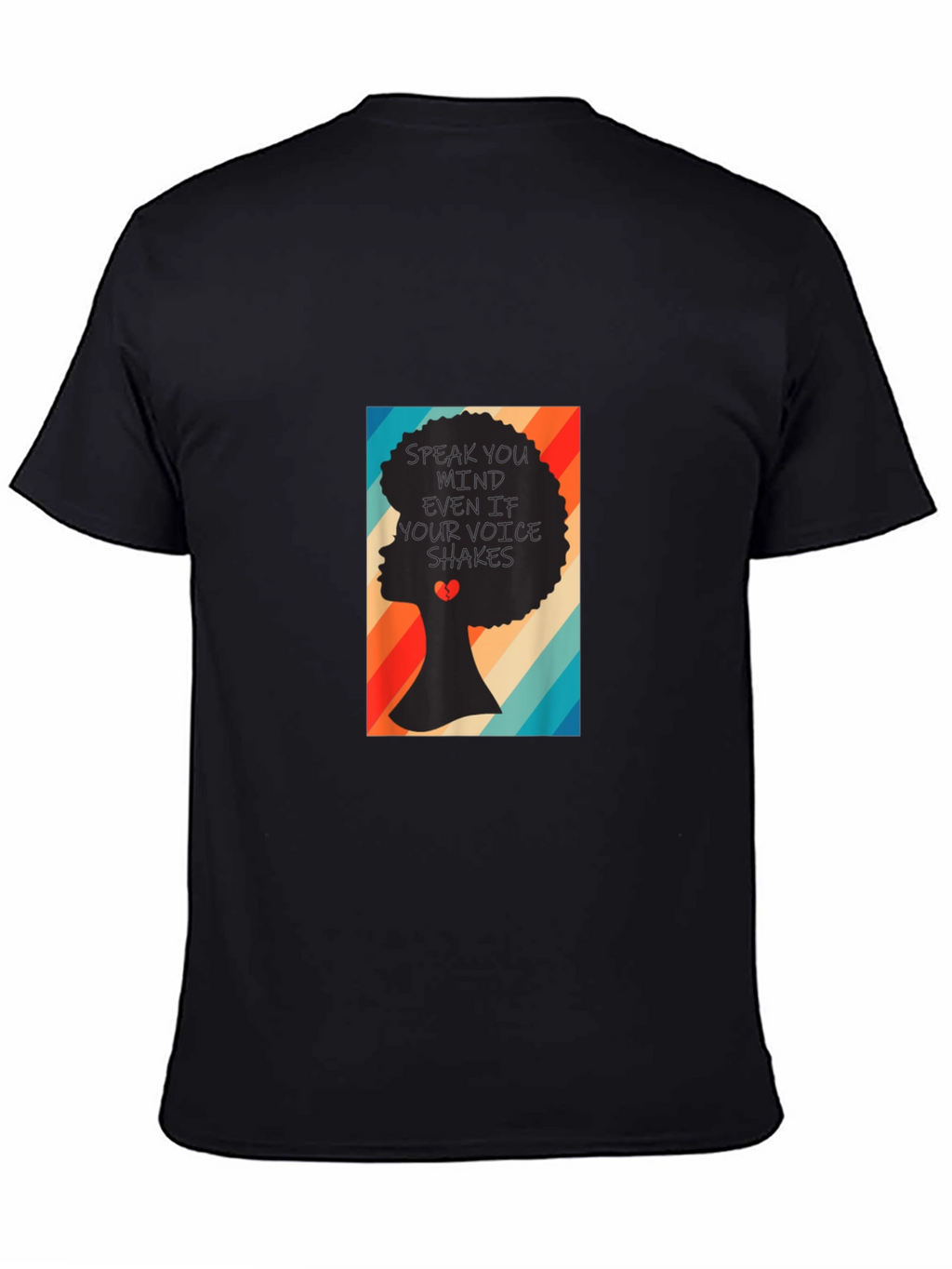 Speak Your Mind T-Shirt - Afro Silhouette Tee