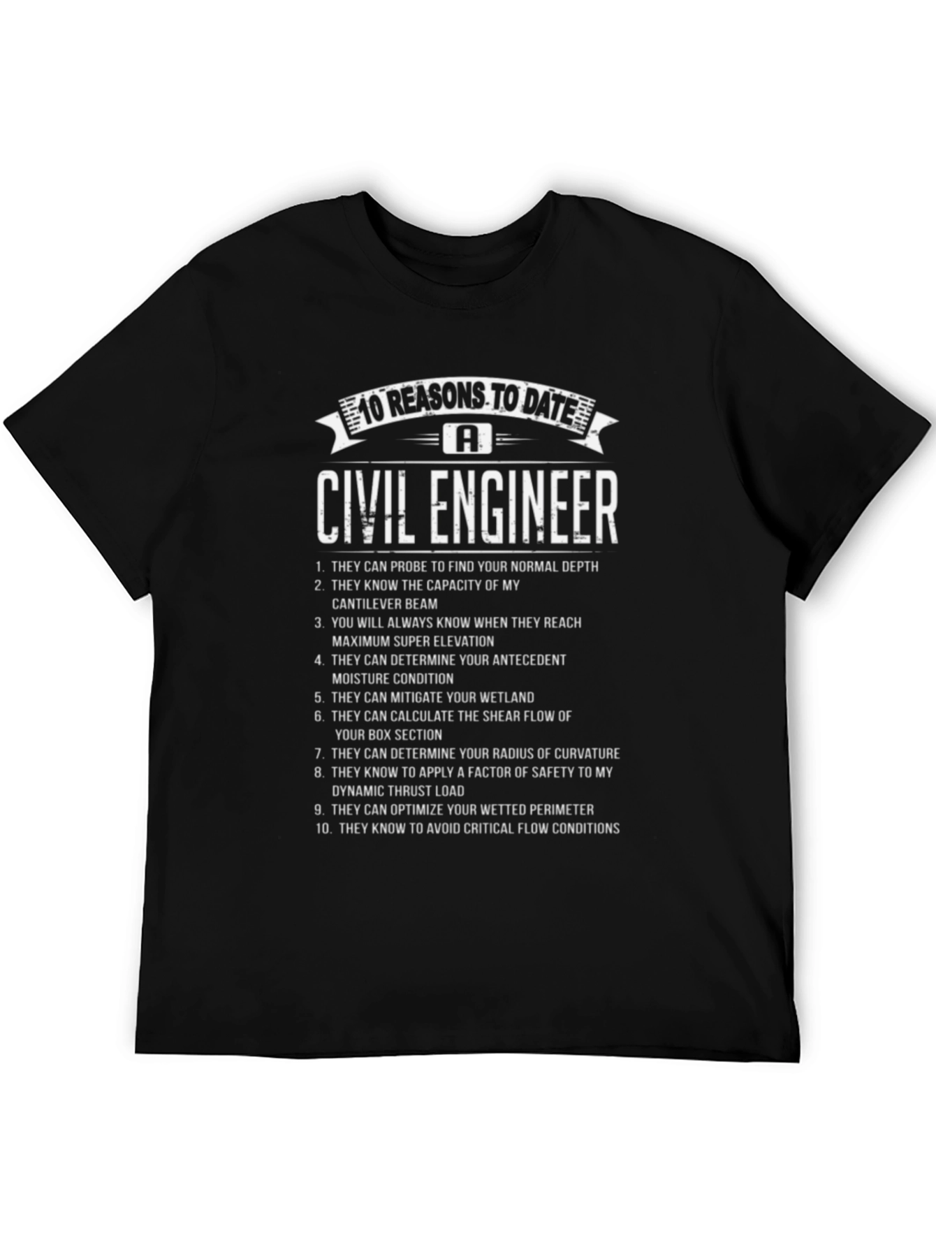 Civil Engineer - 10 Reasons T-Shirt