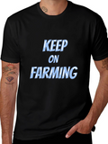 Keep on Farming Black T-Shirt