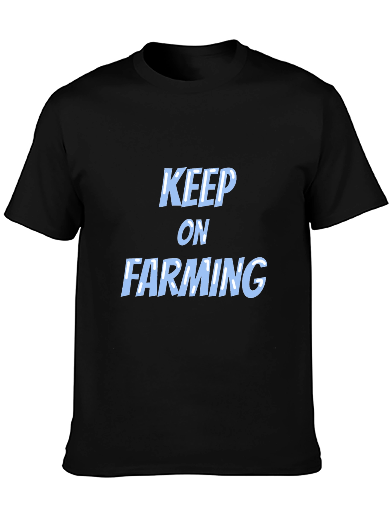 Keep on Farming Black T-Shirt