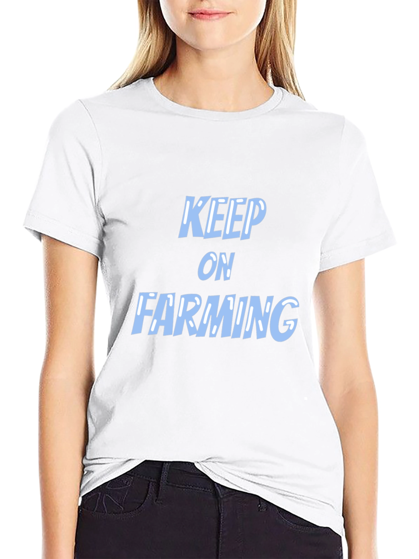 Keep on Farming Black T-Shirt
